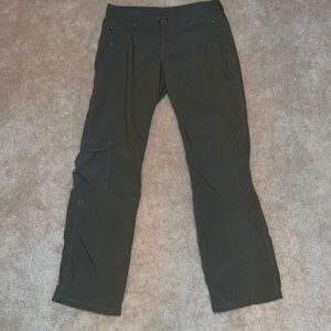 Patagonia olive Green Convertible Hiking Pants Capris 8